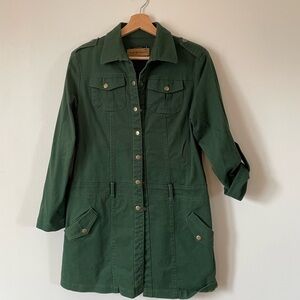 Retro Forest Green Cargo jacket/dress